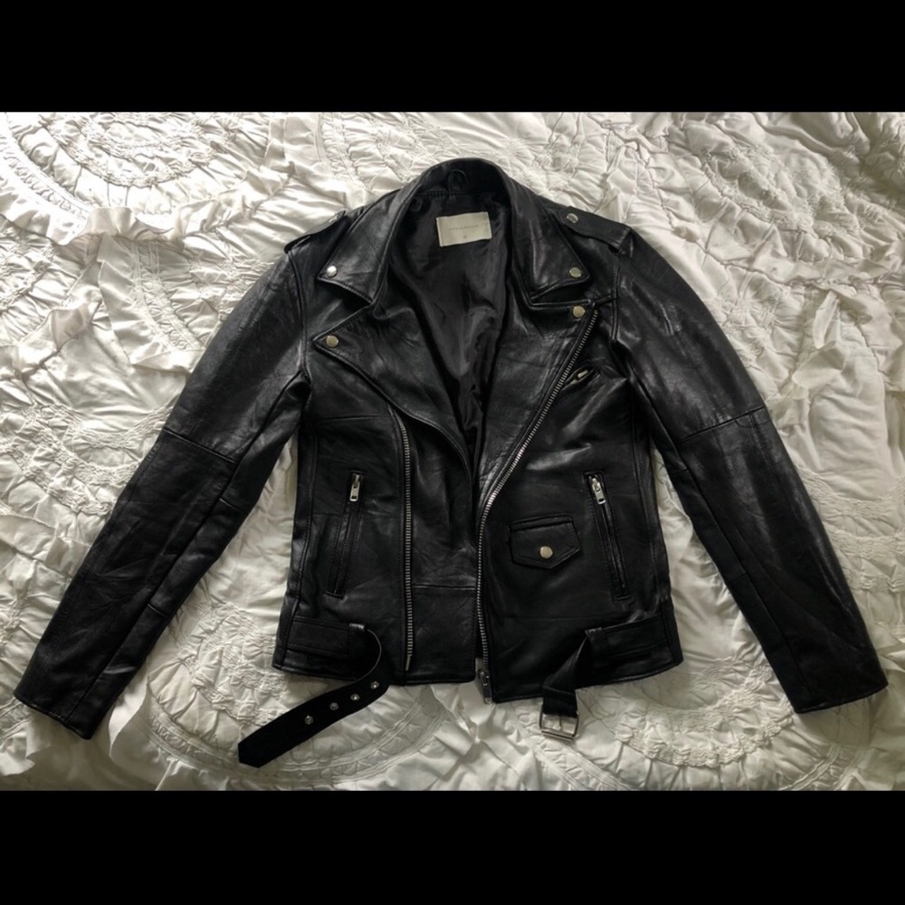 Deadwood Classic Biker Leather Jacket